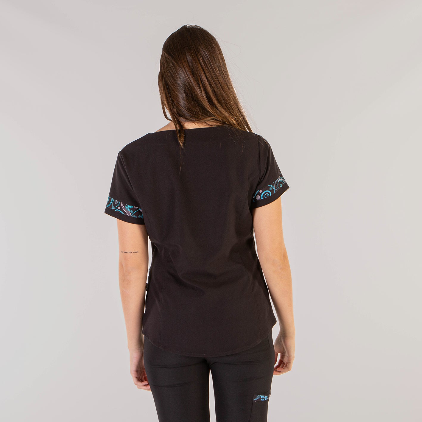 Gary's Blouses Olga blouse médicale femme noire microfibre