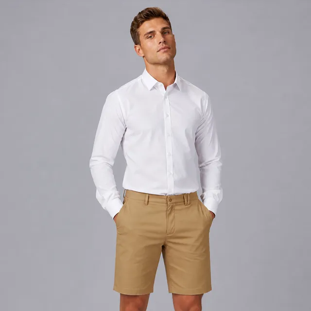 GARY'S Bermuda Chino Beige Polyester T400