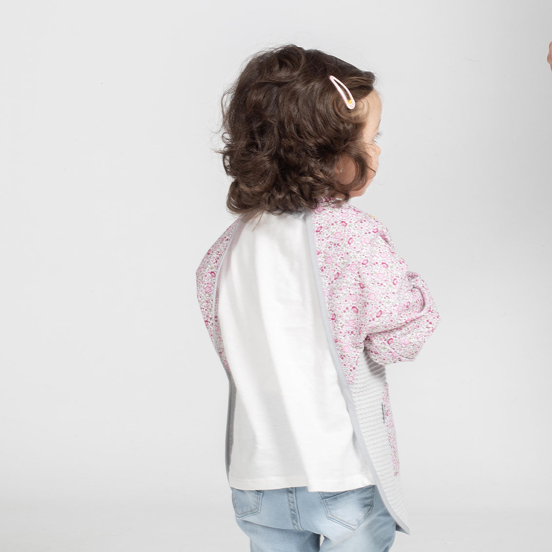 GARY'S Children Bavette Primavera Blouse Gris Perle