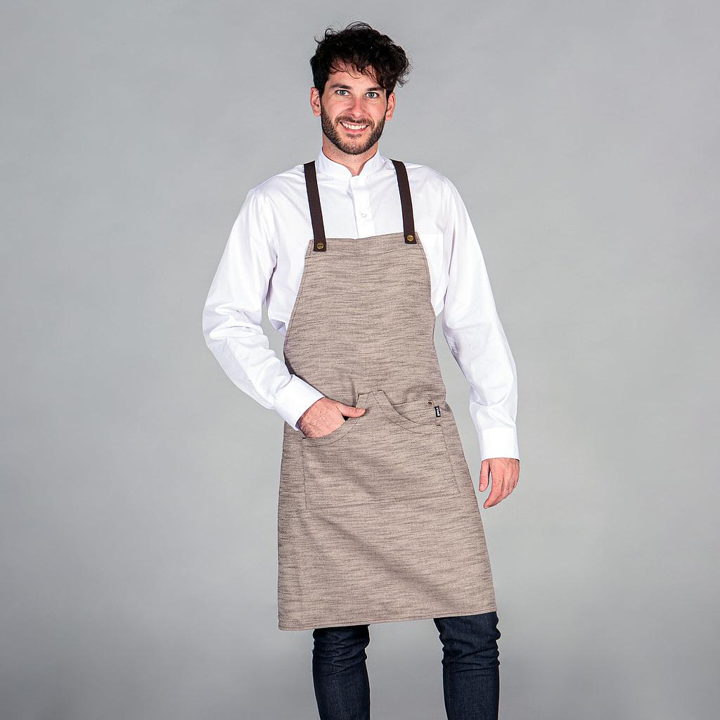 Gary's Aprons tablier bavette marine twill 87x74 cm