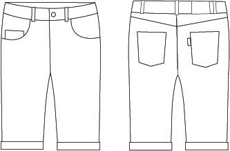 Gary's Casdy bermuda denim stretch marine homme