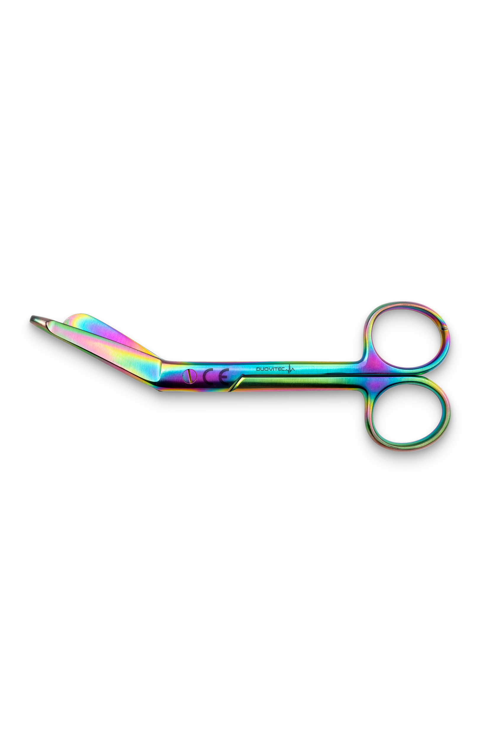 Enfermania Instrumental ciseaux bandage irisés bec canard inox
