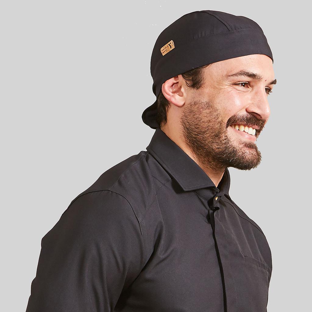Gary's Naturewear calot cuisinier bandana noir taille unique