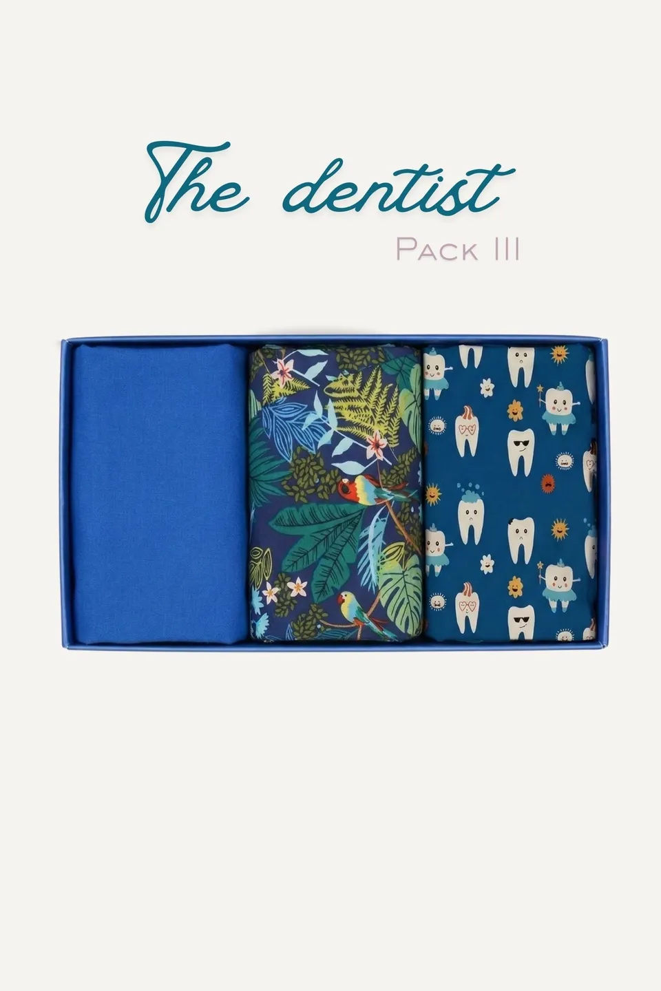 Aelin Paris Pack Découverte 3 calots bloc The dentist III cheveux courts