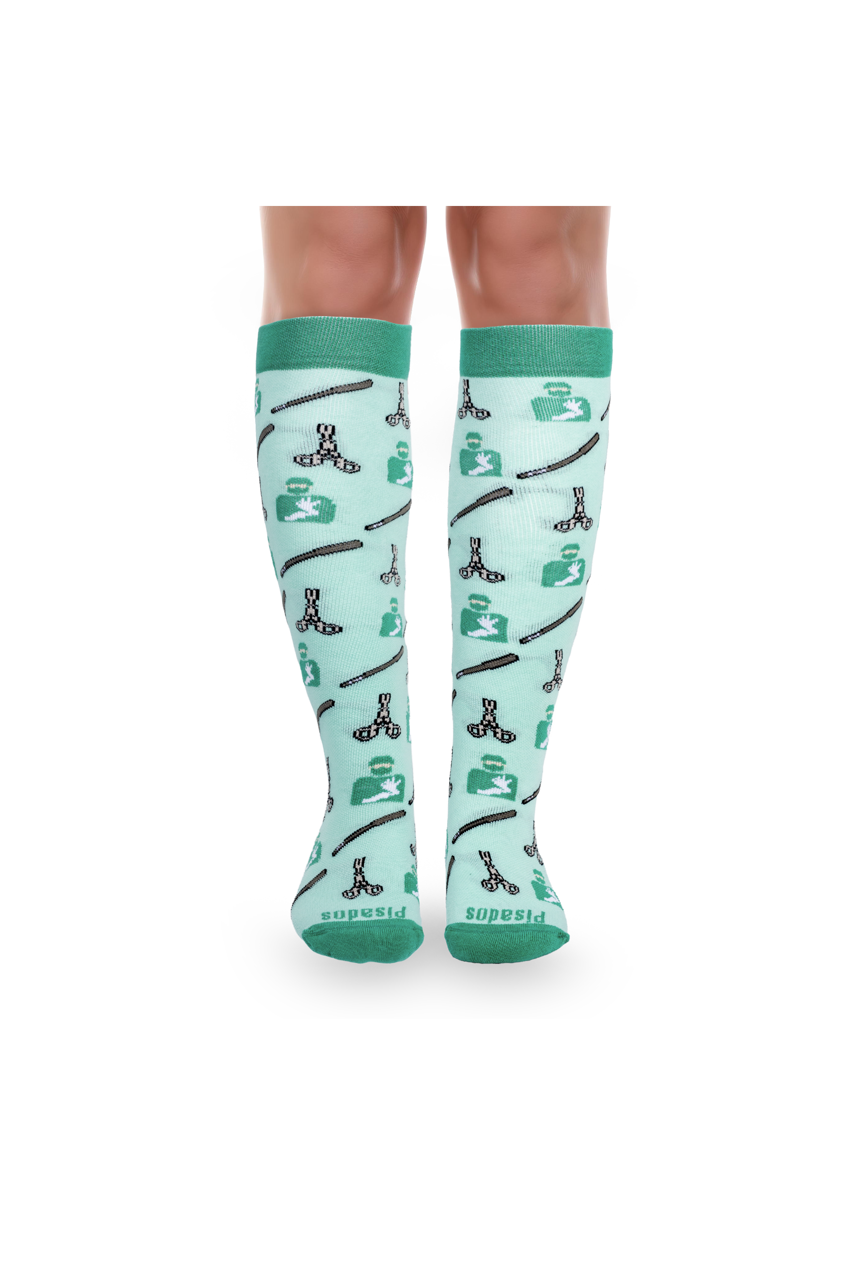 Enfermania Sin Anestesia chaussettes compression vertes 40-42