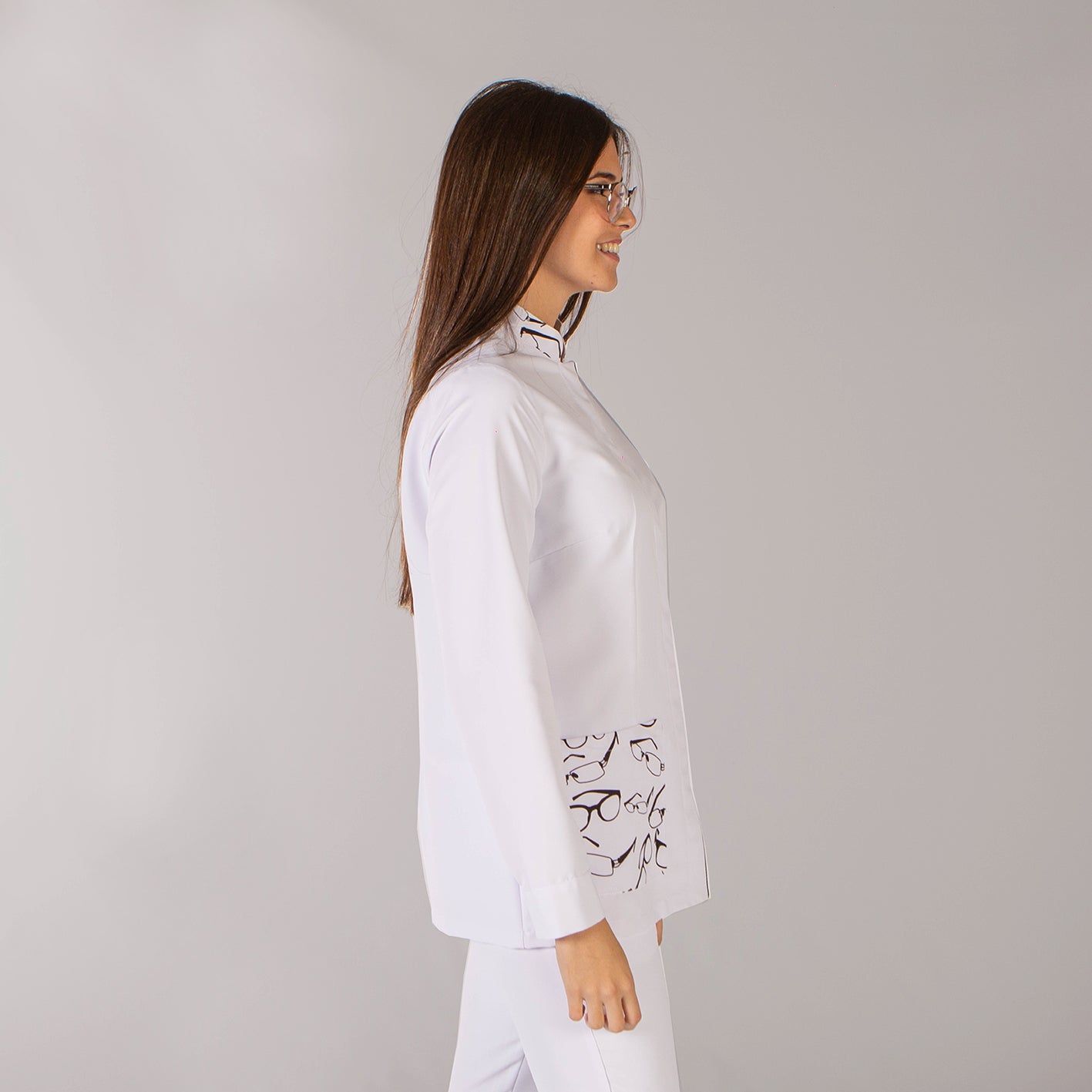 Gary's Gala blouse femme microfibre blanche L