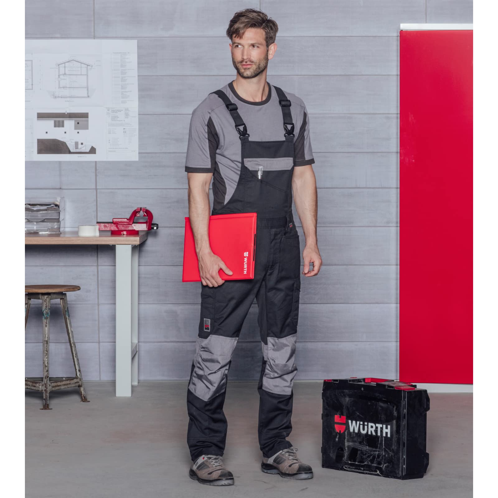 Würth MODYF Cetus salopette travail anthracite grise
