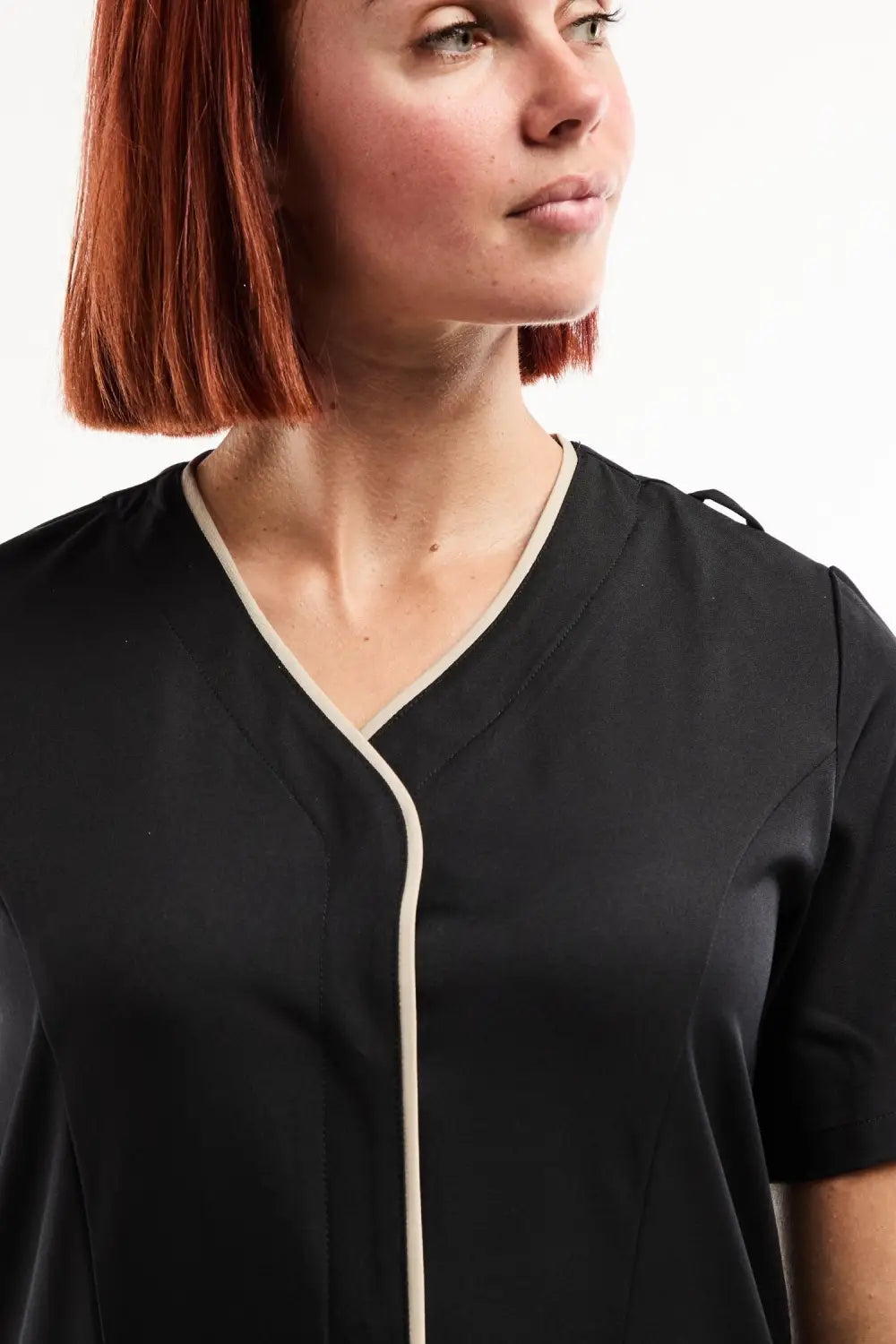 Aelin Serena blouse médicale femme noir stretch