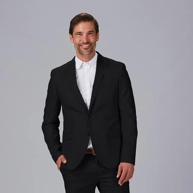 Gary's Taffora blazer homme 2 boutons slim noir