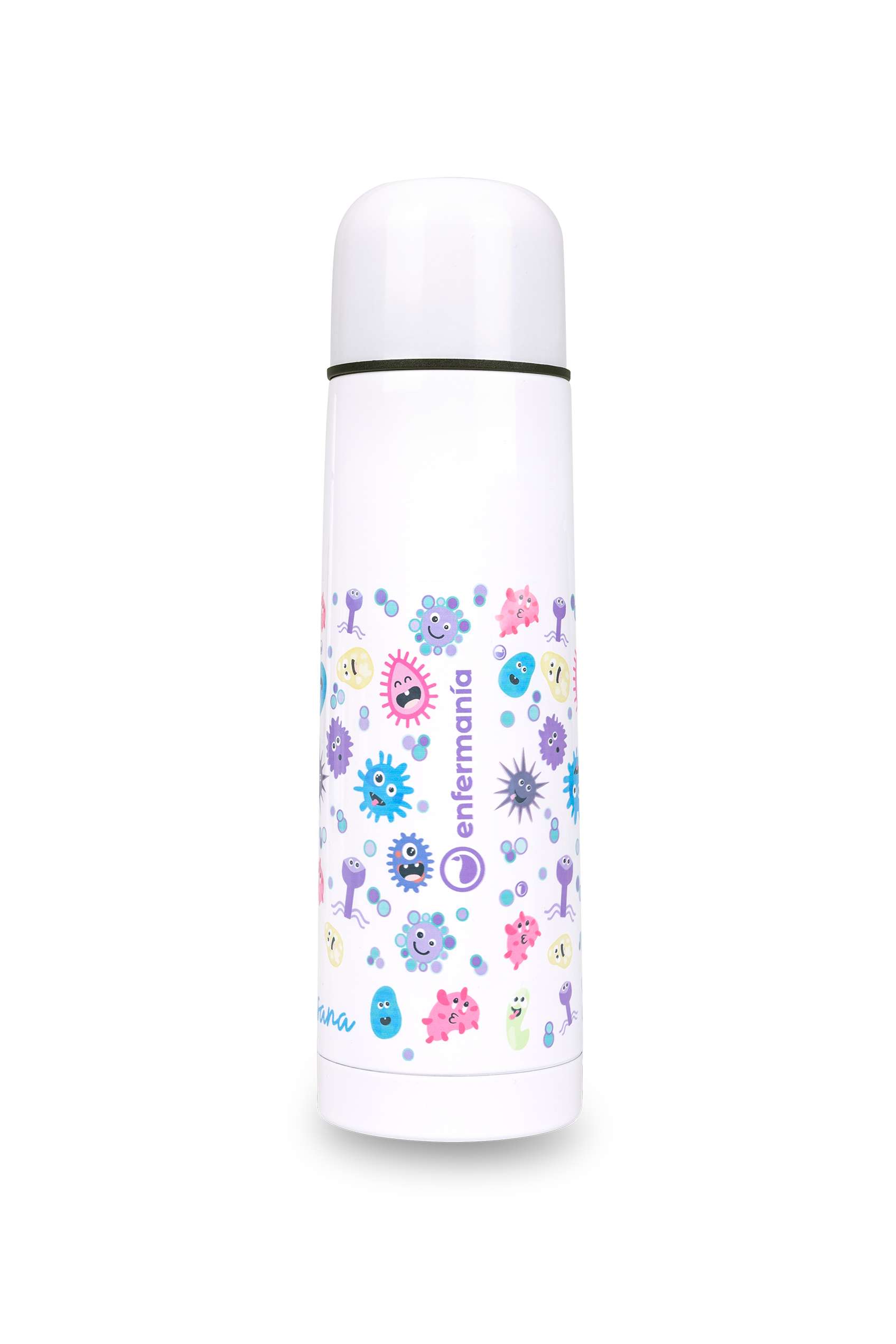 Enfermania Regalos thermos inox virus imprimé 500 ml