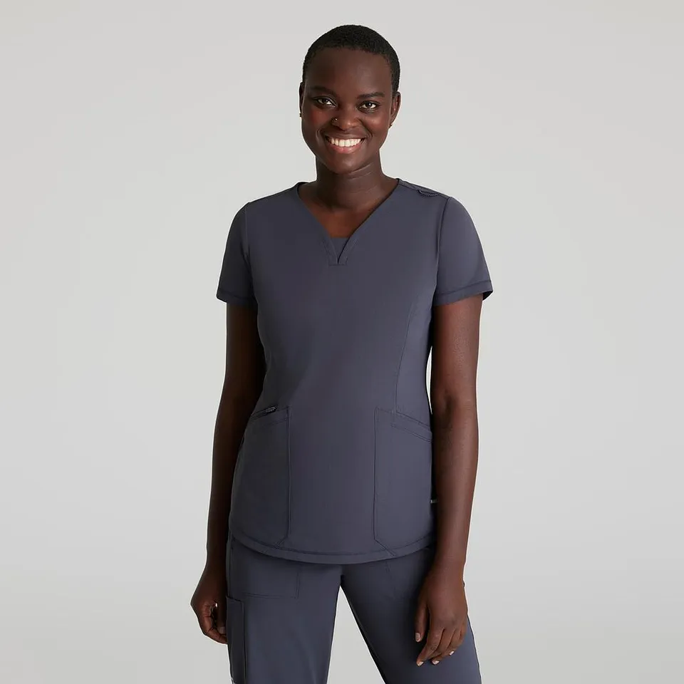 Gary's Serene Top blouse médicale noir stretch