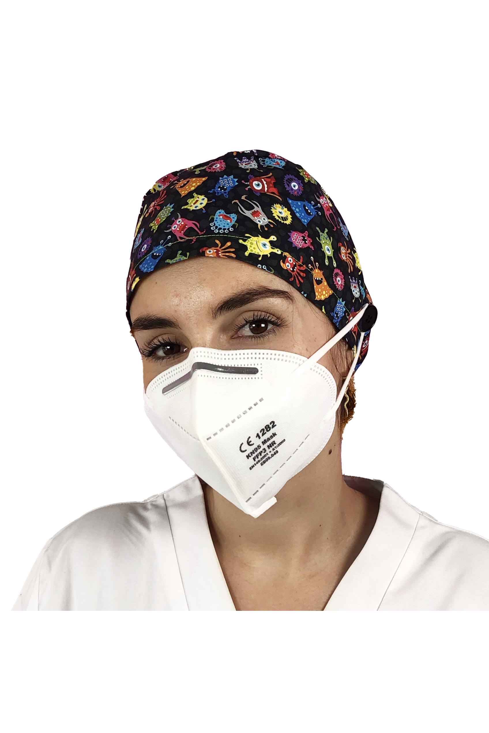 Enfermania Estampados calot bloc cheveux longs coton