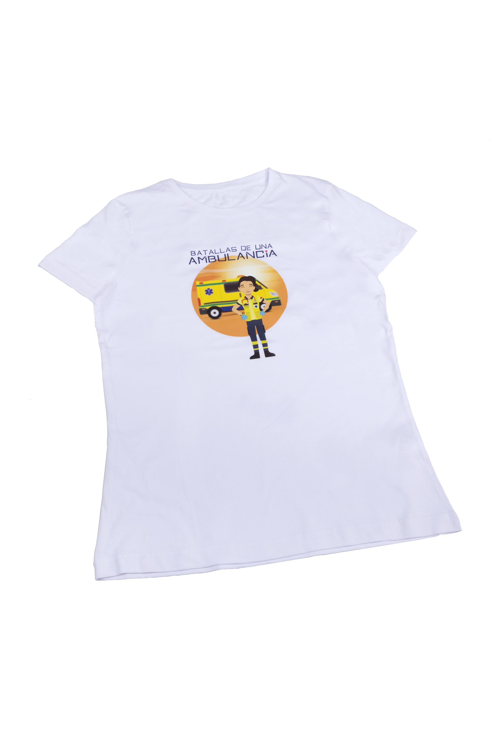 Enfermania Ropa Ambulancia t-shirt femme blanc 100% coton