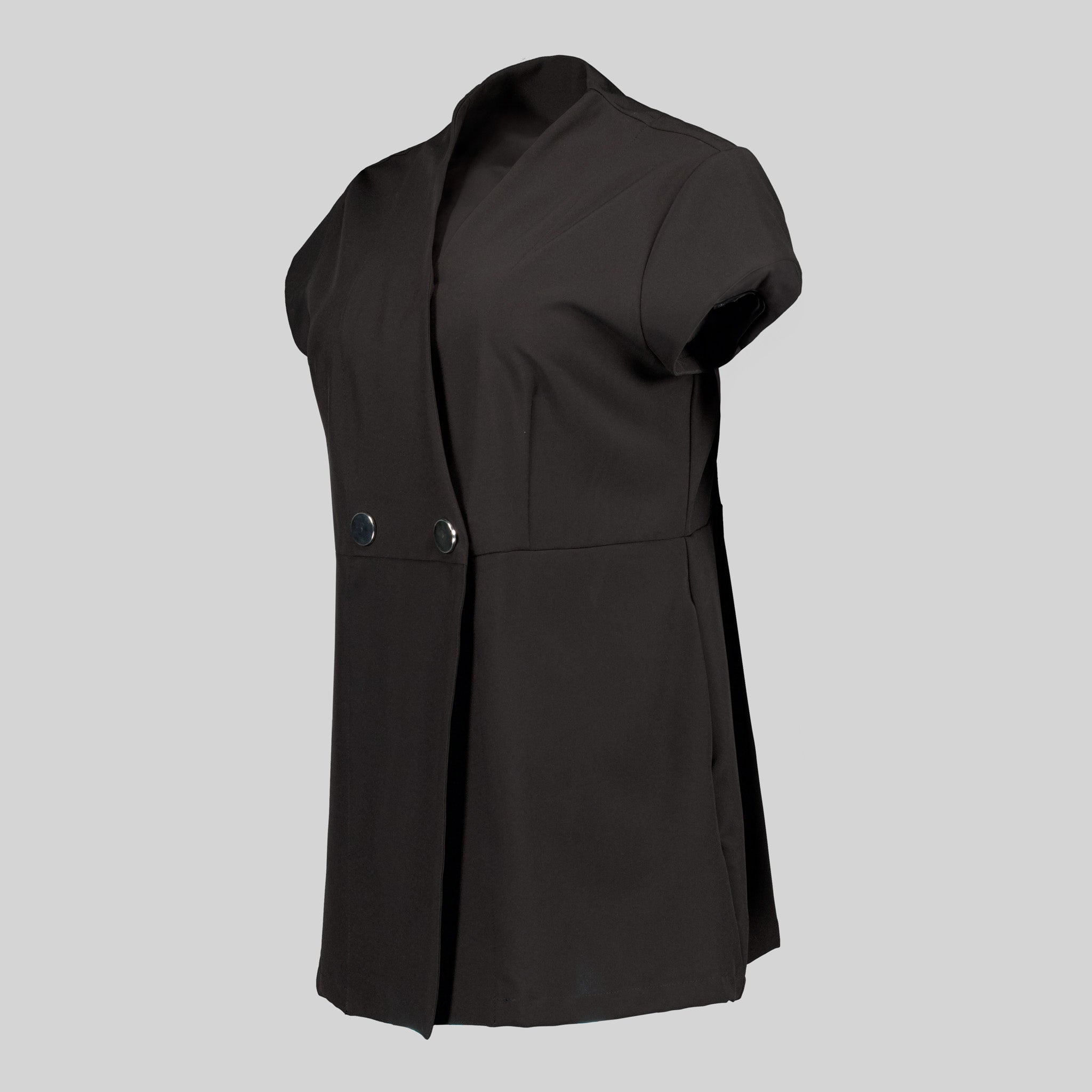 GARY'S Lirio Veste Femme Noire Manches Courtes