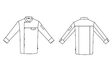 GARY'S Casal veste cuisine unisexe tejano grueso