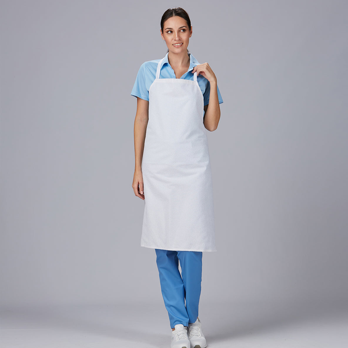 GARY'S Aprons High Temperatures tablier bavette blanc 90x75 cm