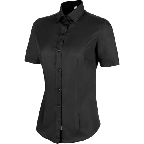 Würth MODYF Office Premium chemisier femme noir manches courtes