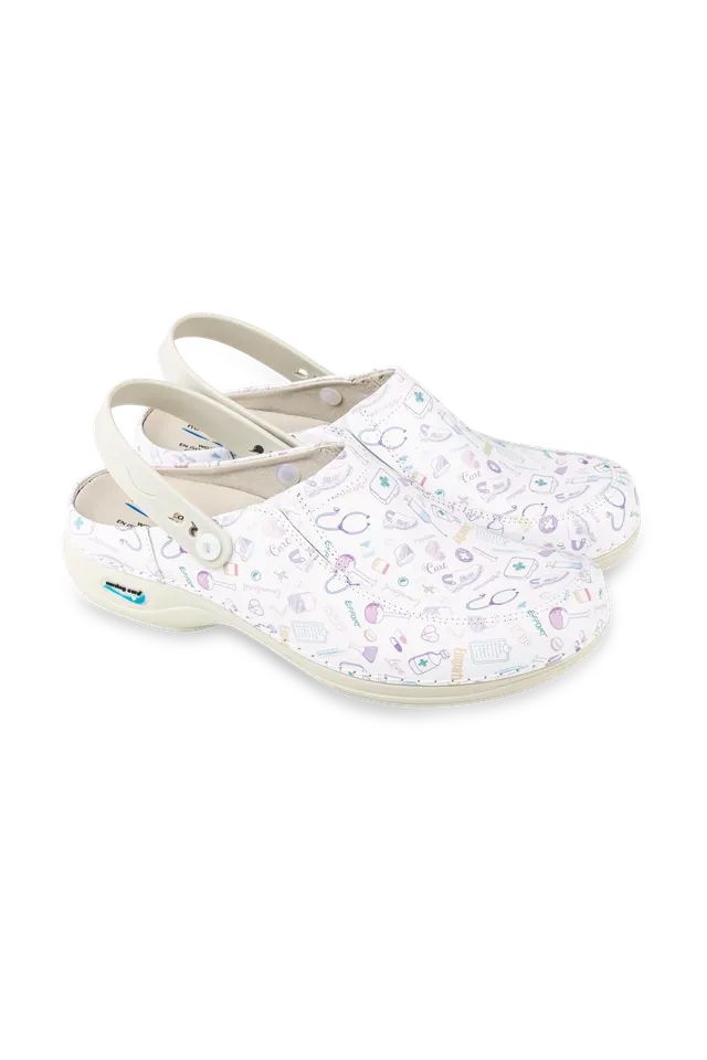 Enfermania Calzado Care Collection sabots cuir 38 imprimé