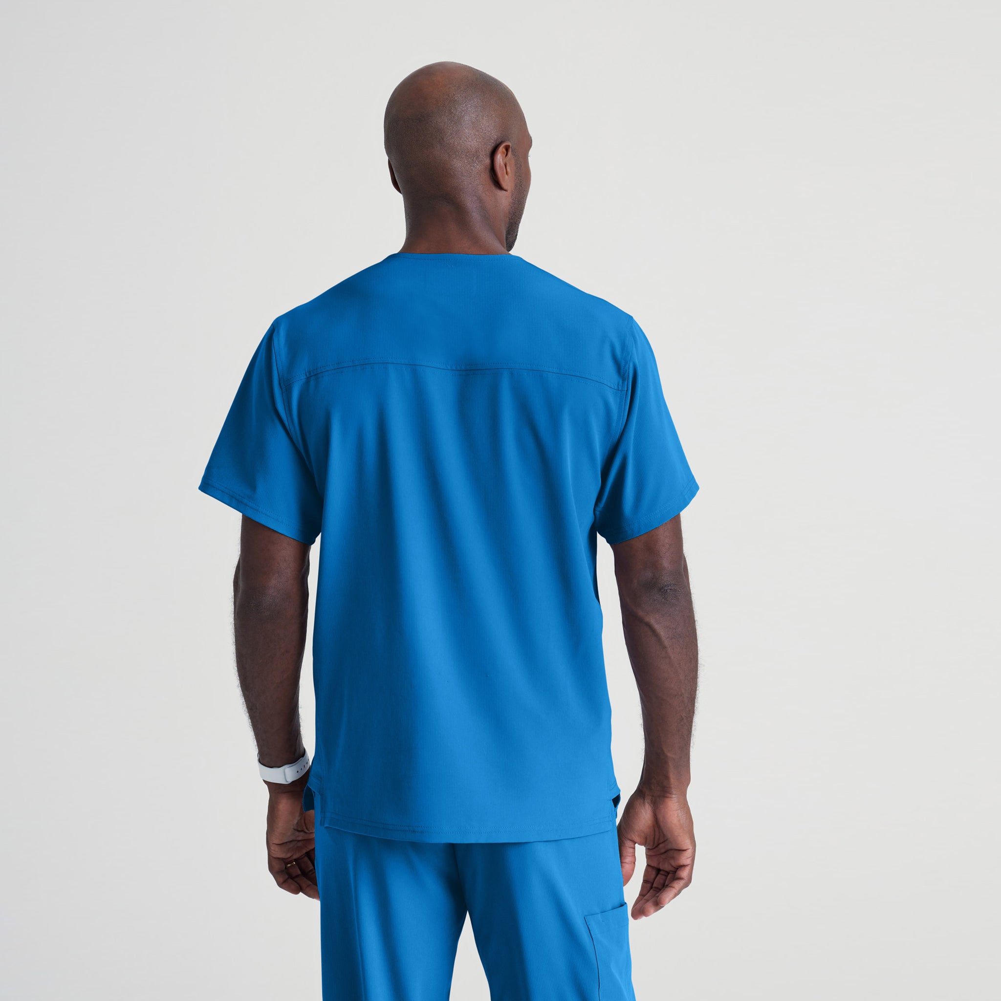 Gary's Structure Top Barco tunique médicale bleu royal stretch