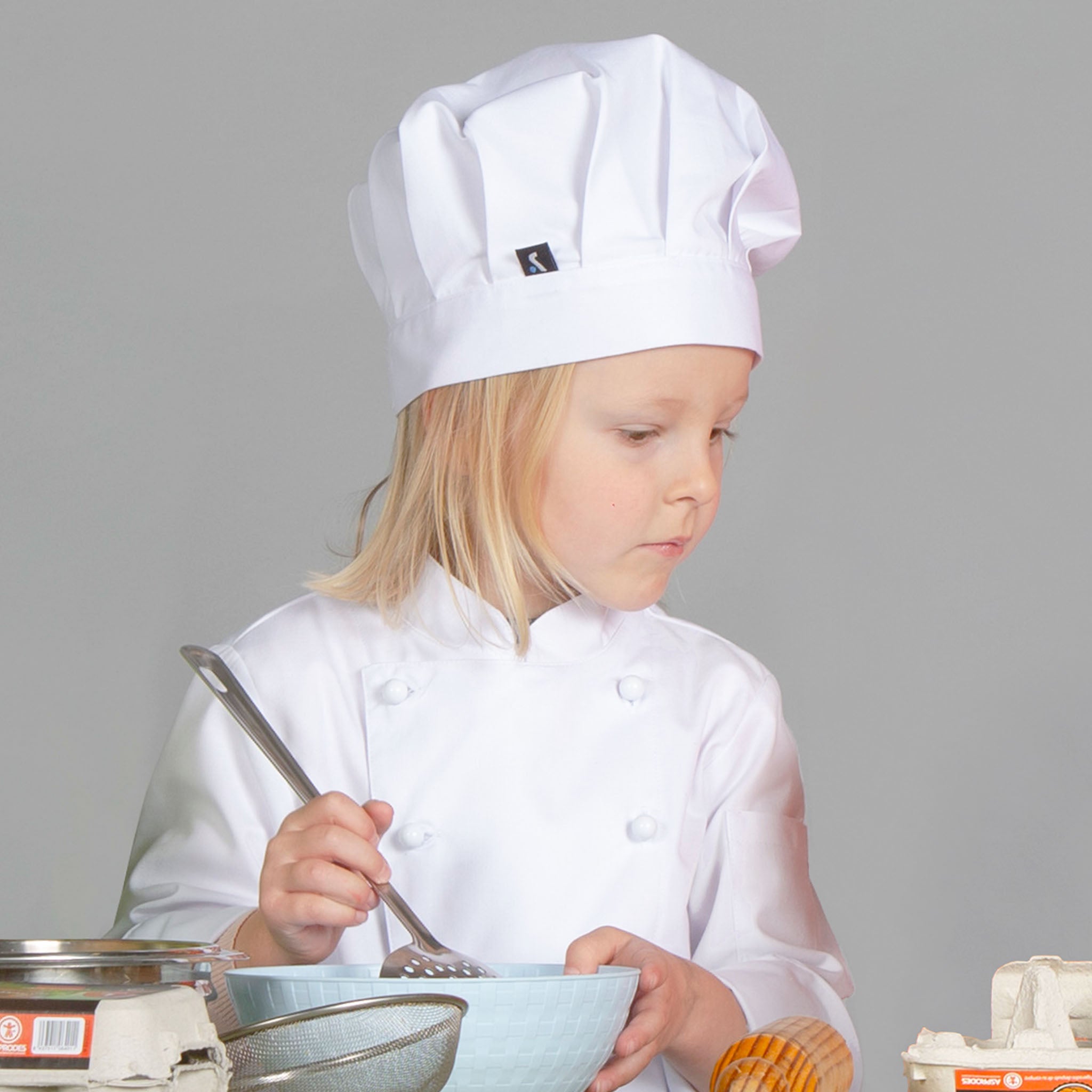 Gary's Children toque chef enfant blanche réglable