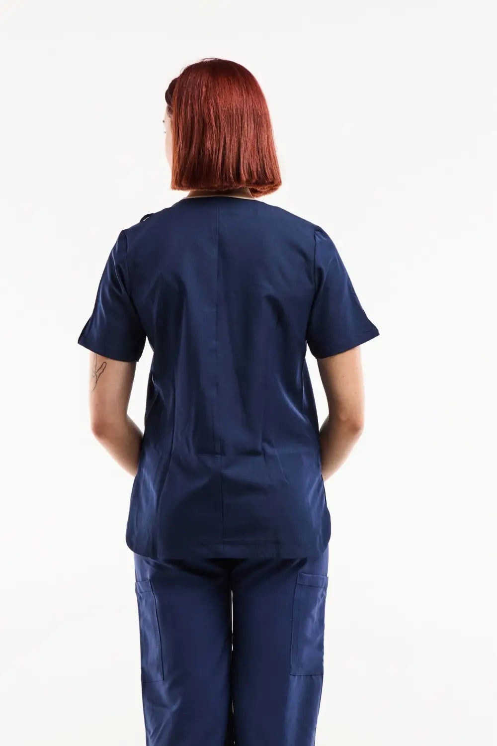 Aelin Serena Blouse Médicale Femme Bleu Marine Stretch