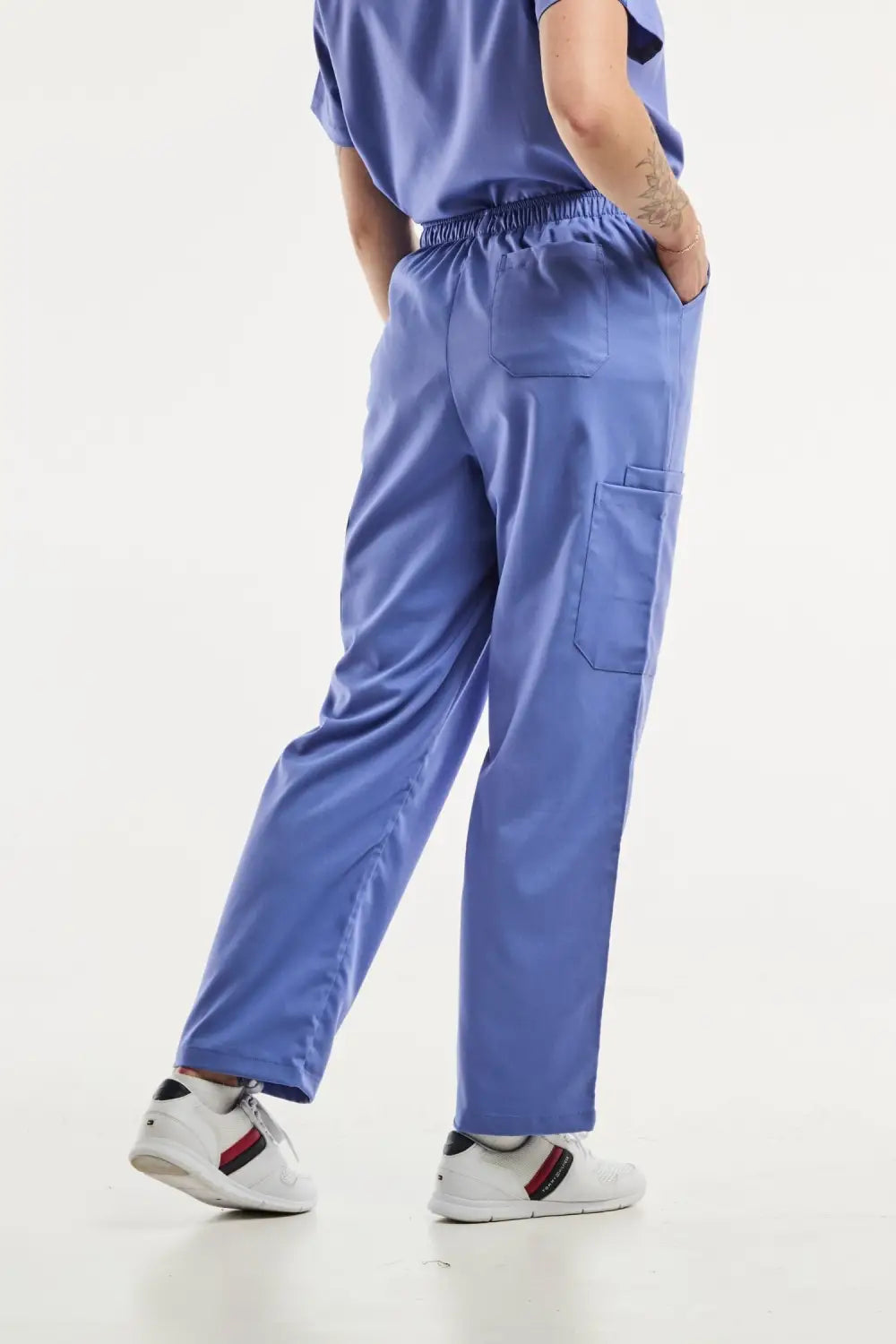 Aelin EMMA Pantalon médical femme bleu stretch