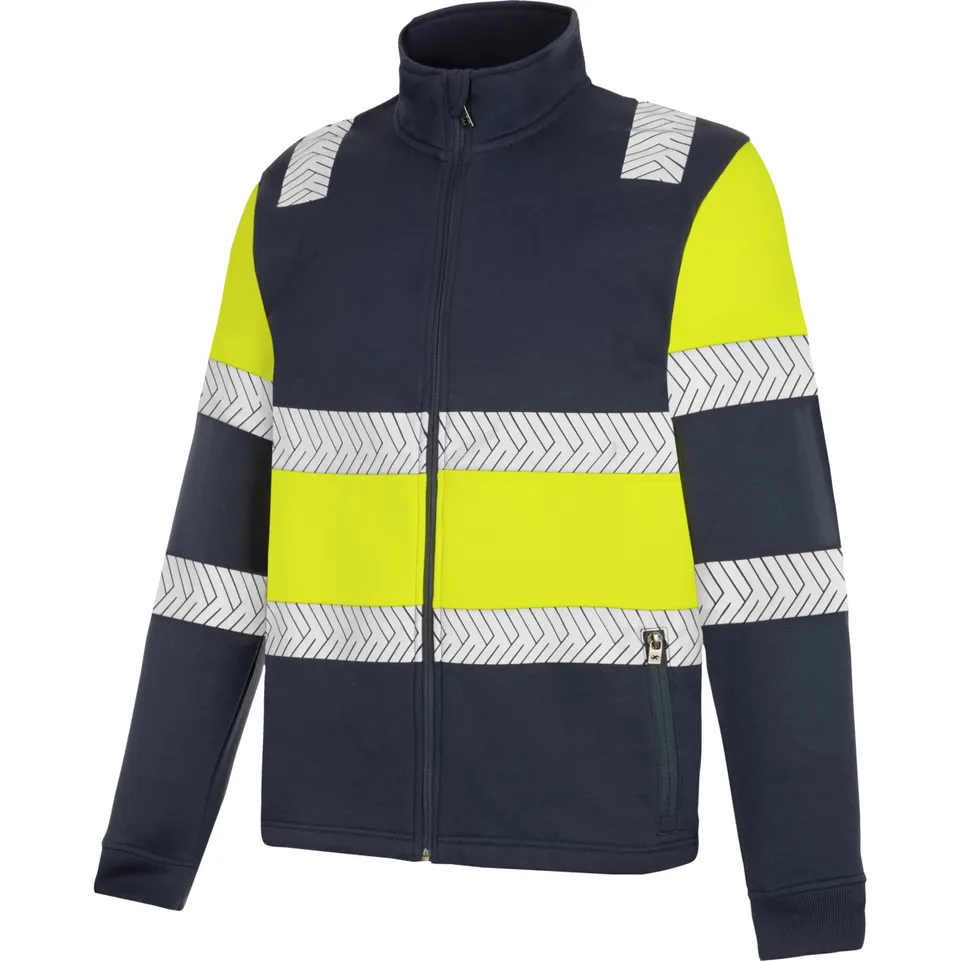 Würth MODYF Fluo One sweat zippé haute visibilité jaune/marine S