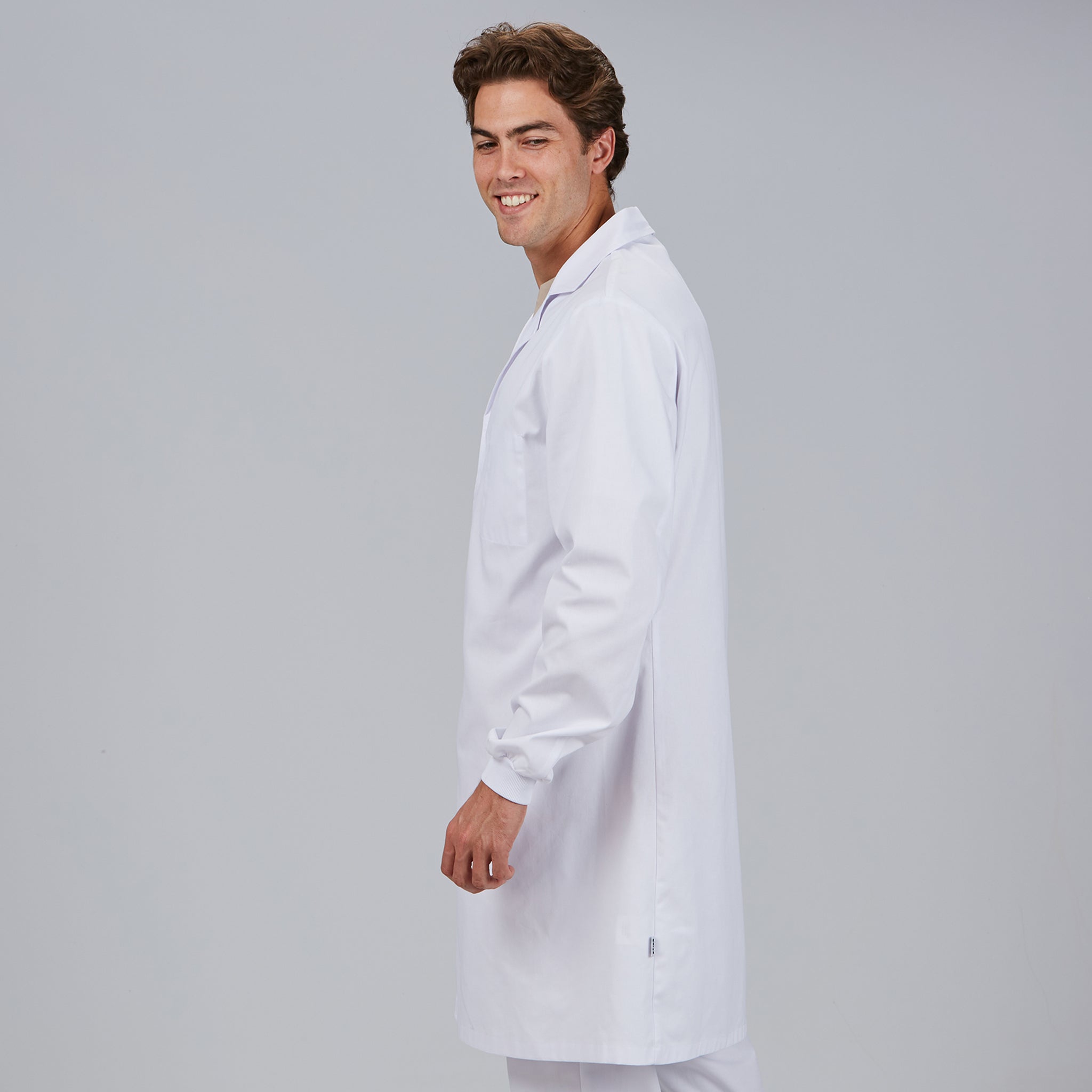 GARY'S blouse médicale blanche boutons-pression unisexe