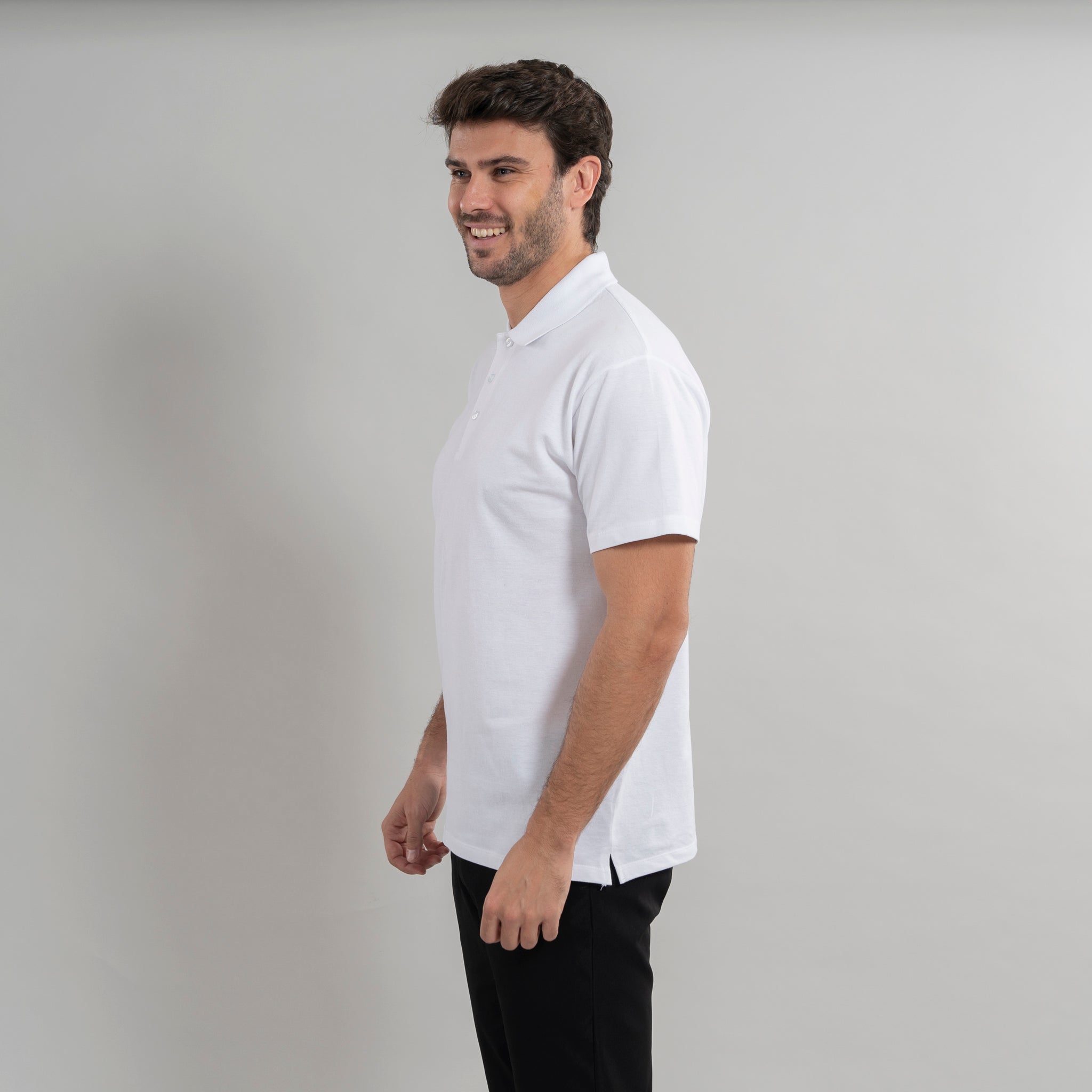GARY'S Peñafiel polo homme coton noir manches courtes