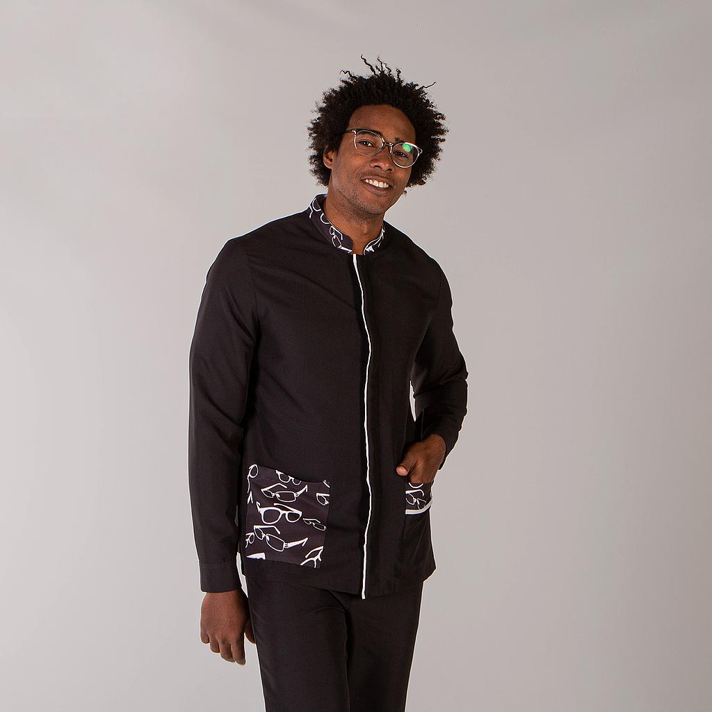 Gary's Ferrán blouse médicale homme noir microfibre