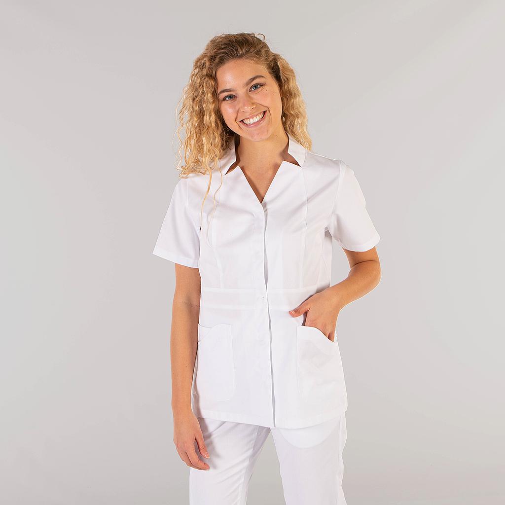 GARY'S Amanda blouse médicale femme blanche manches courtes