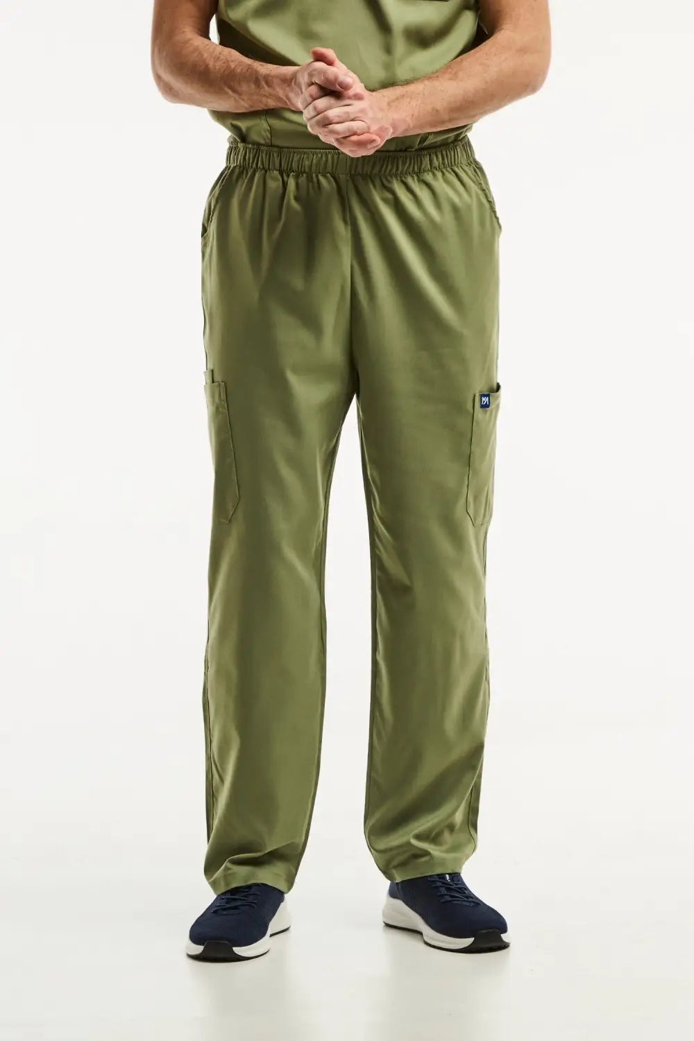 Aelin LUCA pantalon médical homme vert olive stretch