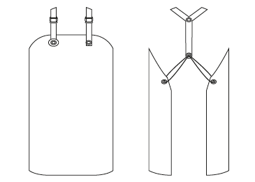 Gary's Ares tablier nitrile blanc 115x90 cm protection