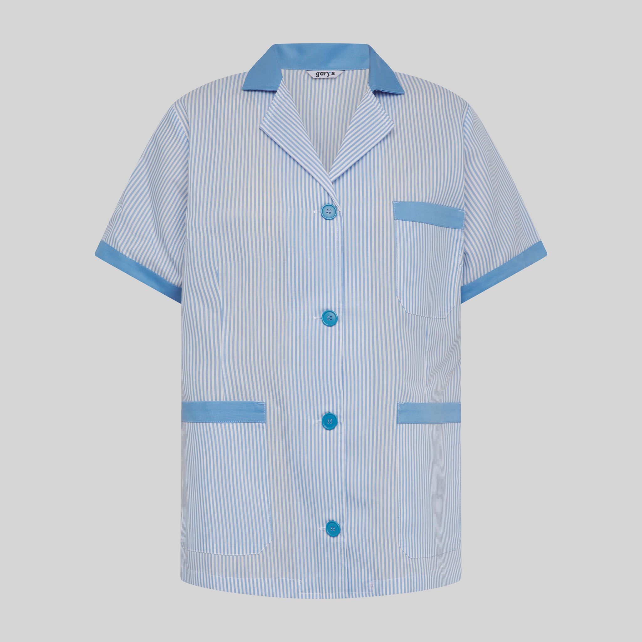 Gary's Robes blouse médicale femme Vichy marine manches courtes