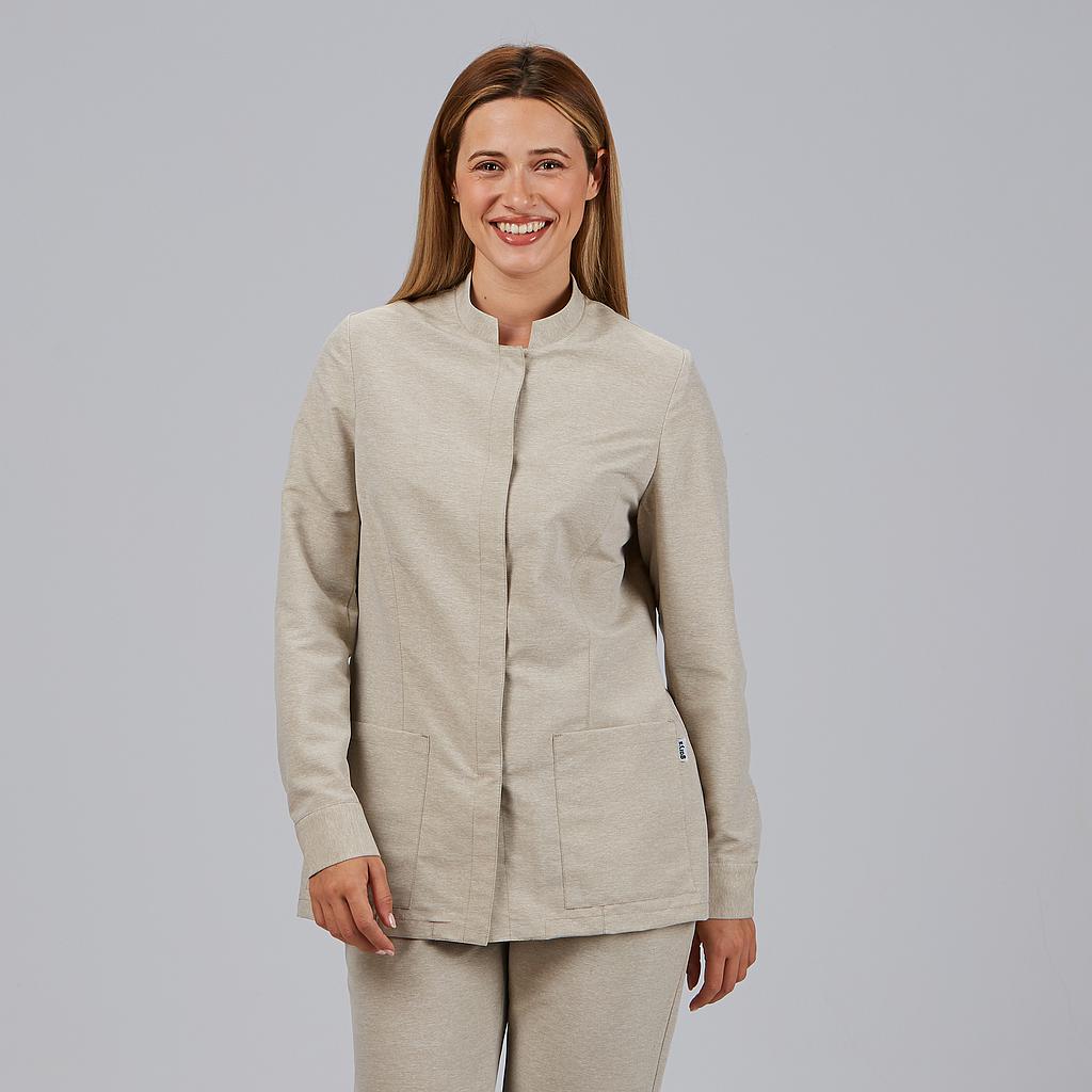 Gary's Blouses Gaia Jasper blouse femme sable manches longues
