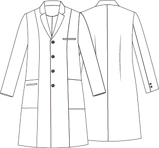 GARY'S Manel Blouse homme blanche vetement medical