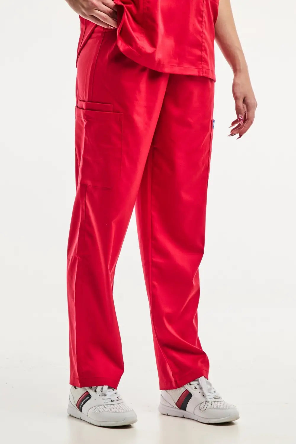 Aelin EMMA Tenue médicale femme rouge stretch