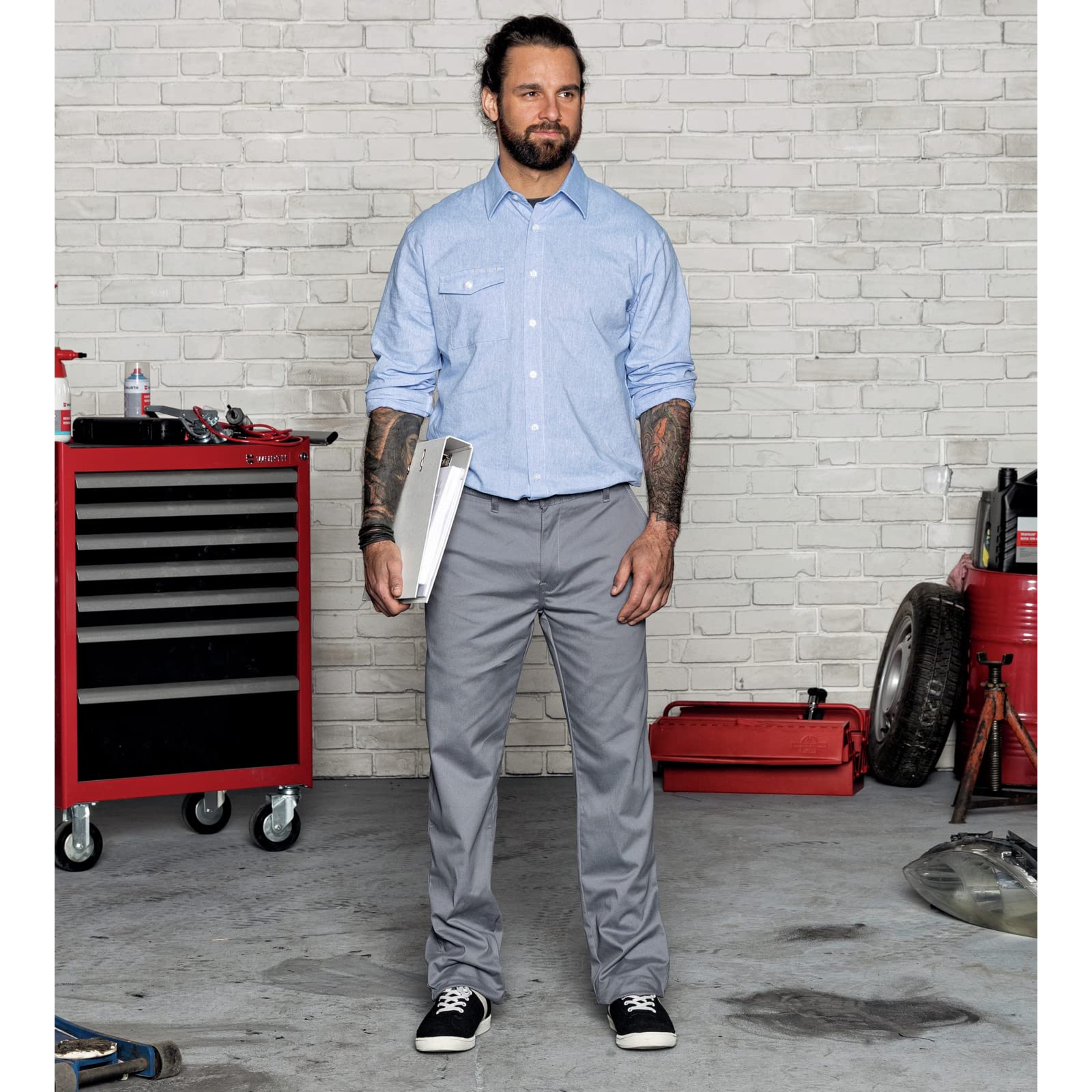 Würth MODYF Urban Pantalon chino gris stretch