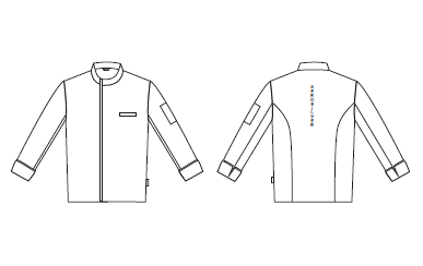 GARY'S Beltran Veste Cuisine Gris Perla Recyclé