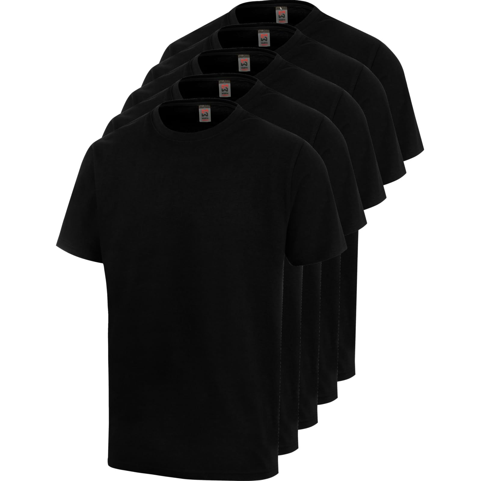 Würth MODYF Les Essentiels Lot 5 Tee-Shirts Travail Noir