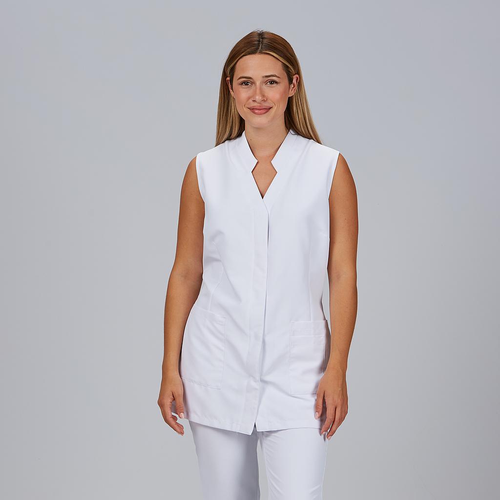 Gary's Zoe blouse médicale sans manches noir microfibre