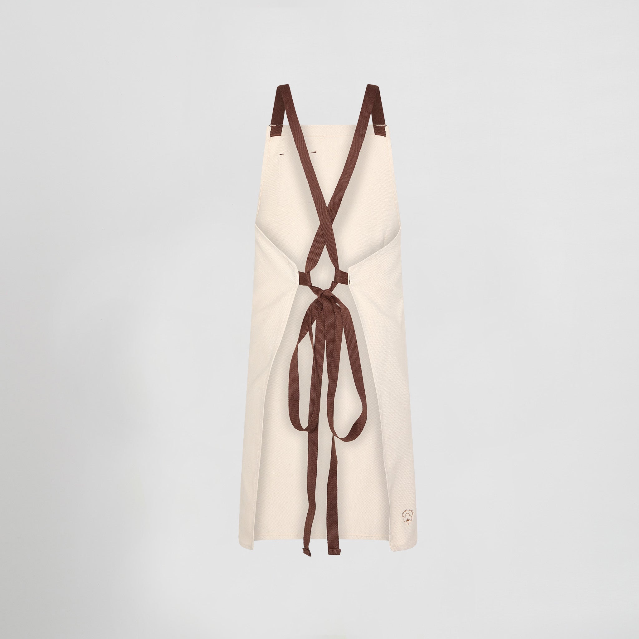 Gary's tablier bavette coton bio ivoire 91x74 cm poches