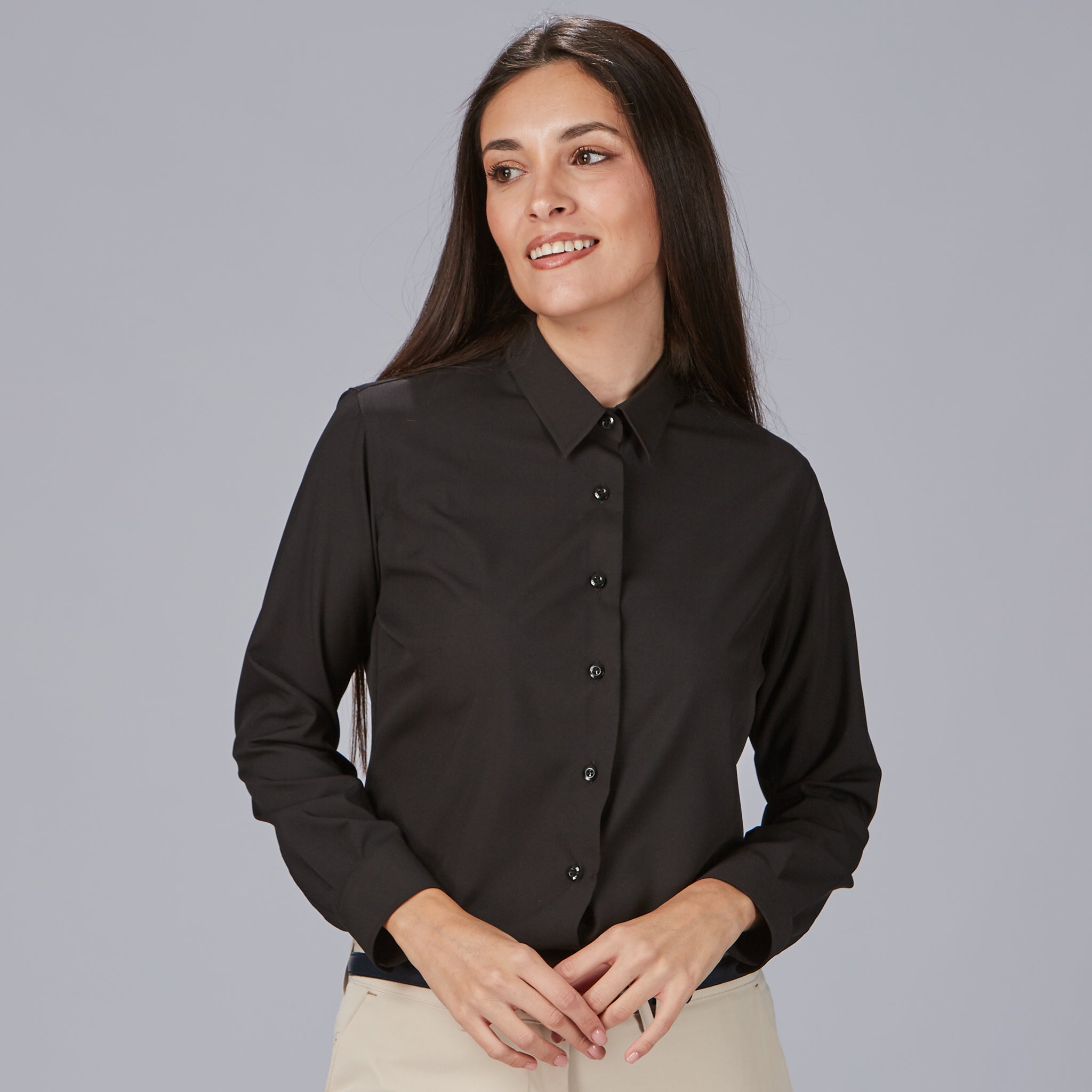 GARY'S Aurora Chemise Femme Noire Stretch