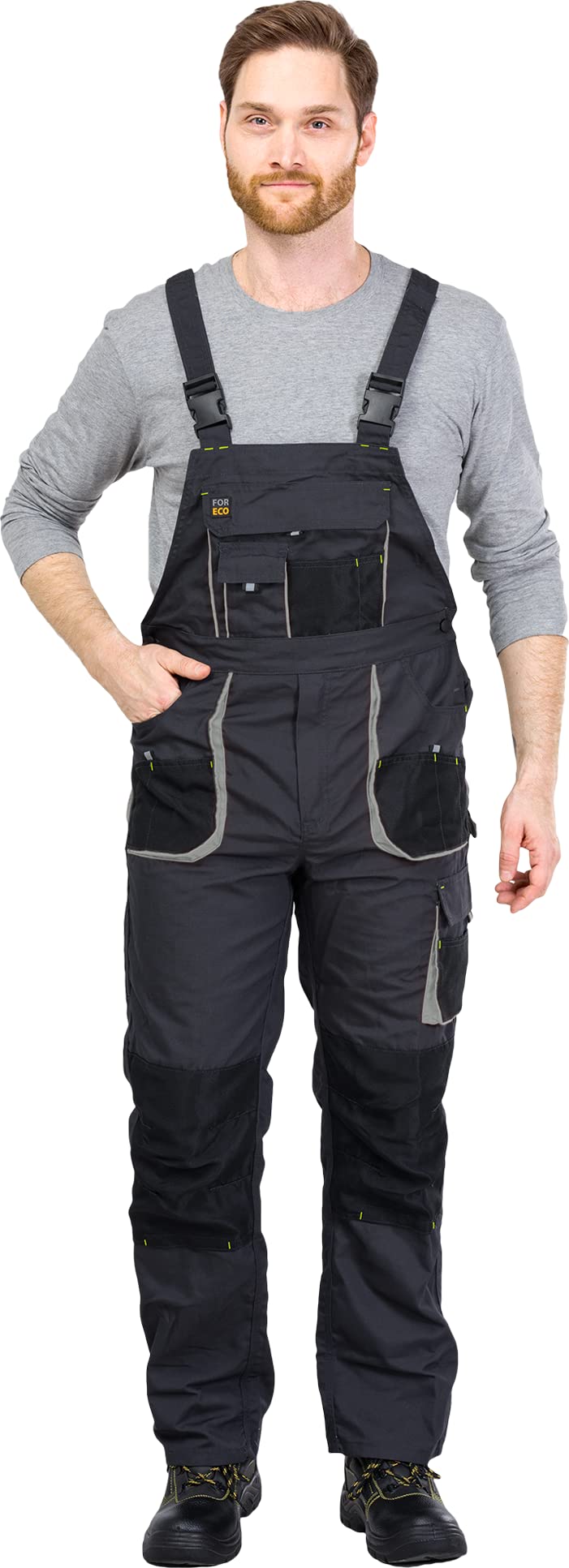 Reis Foreco-B salopette de travail homme gris-noir 52