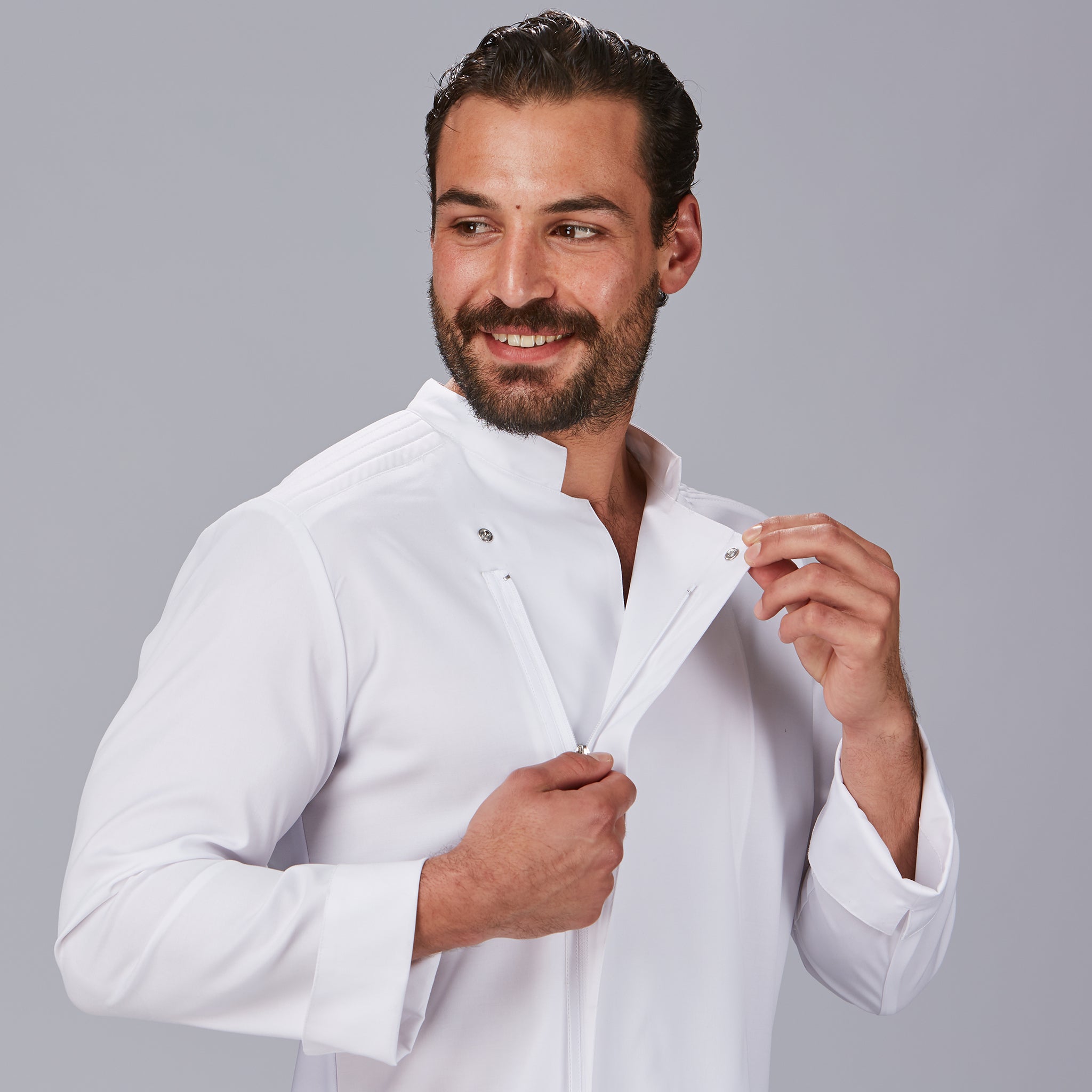 GARY'S Bastos veste de cuisine homme noir stretch
