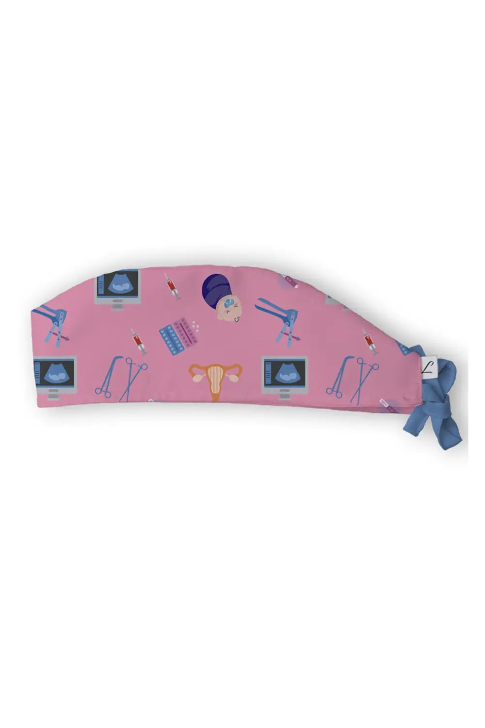 Aelin Paris calot de bloc rose gynécologue cheveux courts polyester