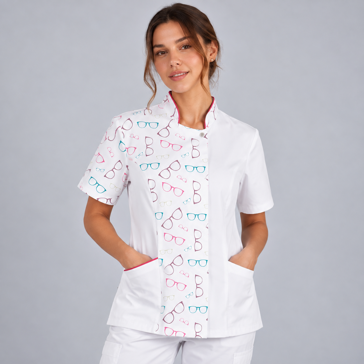 Gary's Blouses Aida Tunic blouse médicale blanc