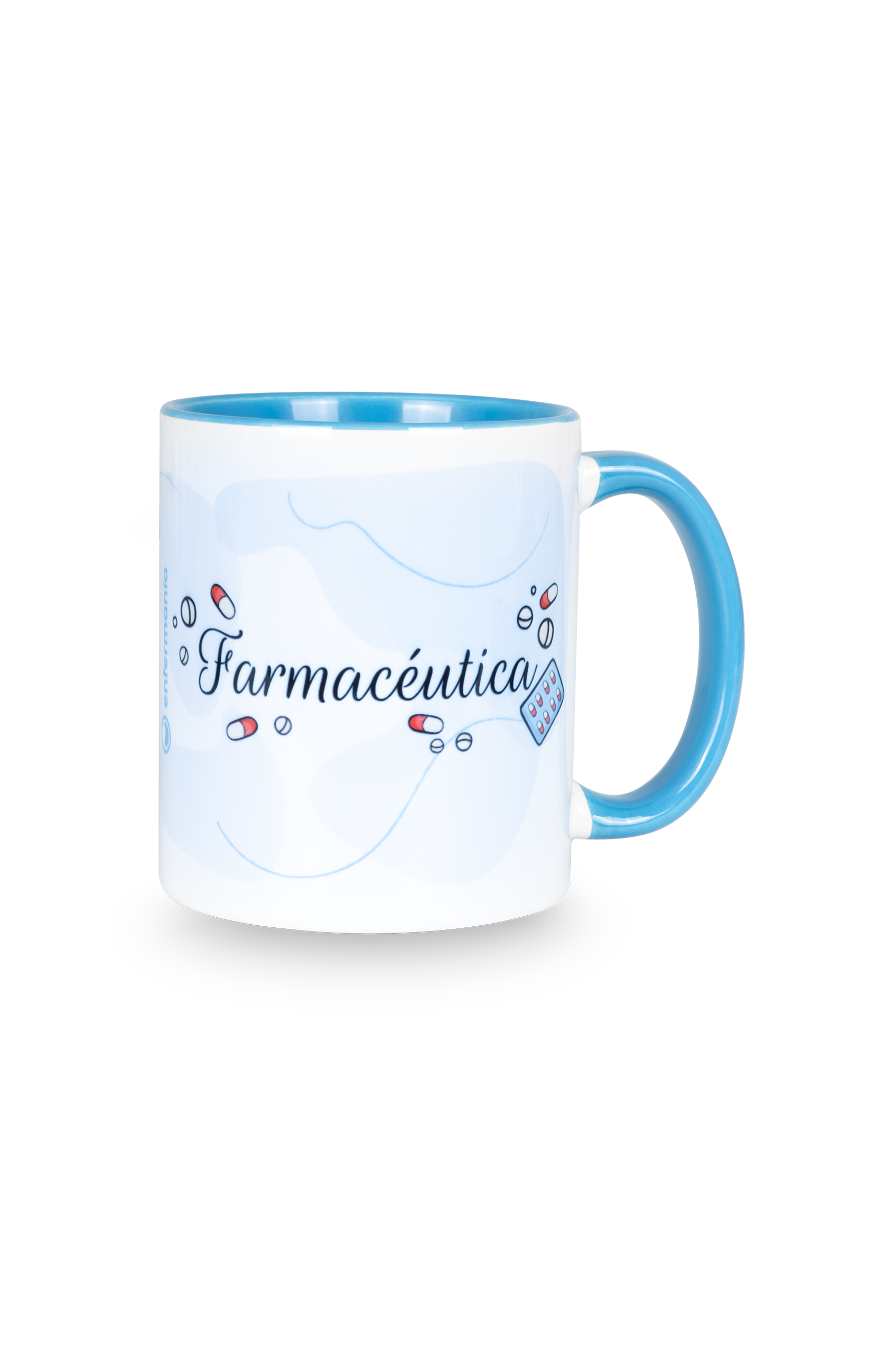 Enfermania taza mug pharmacien bleu 350 ml