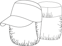 GARY'S Casquette Couvre-Nuque Cuisine Lot de 10 Blanc