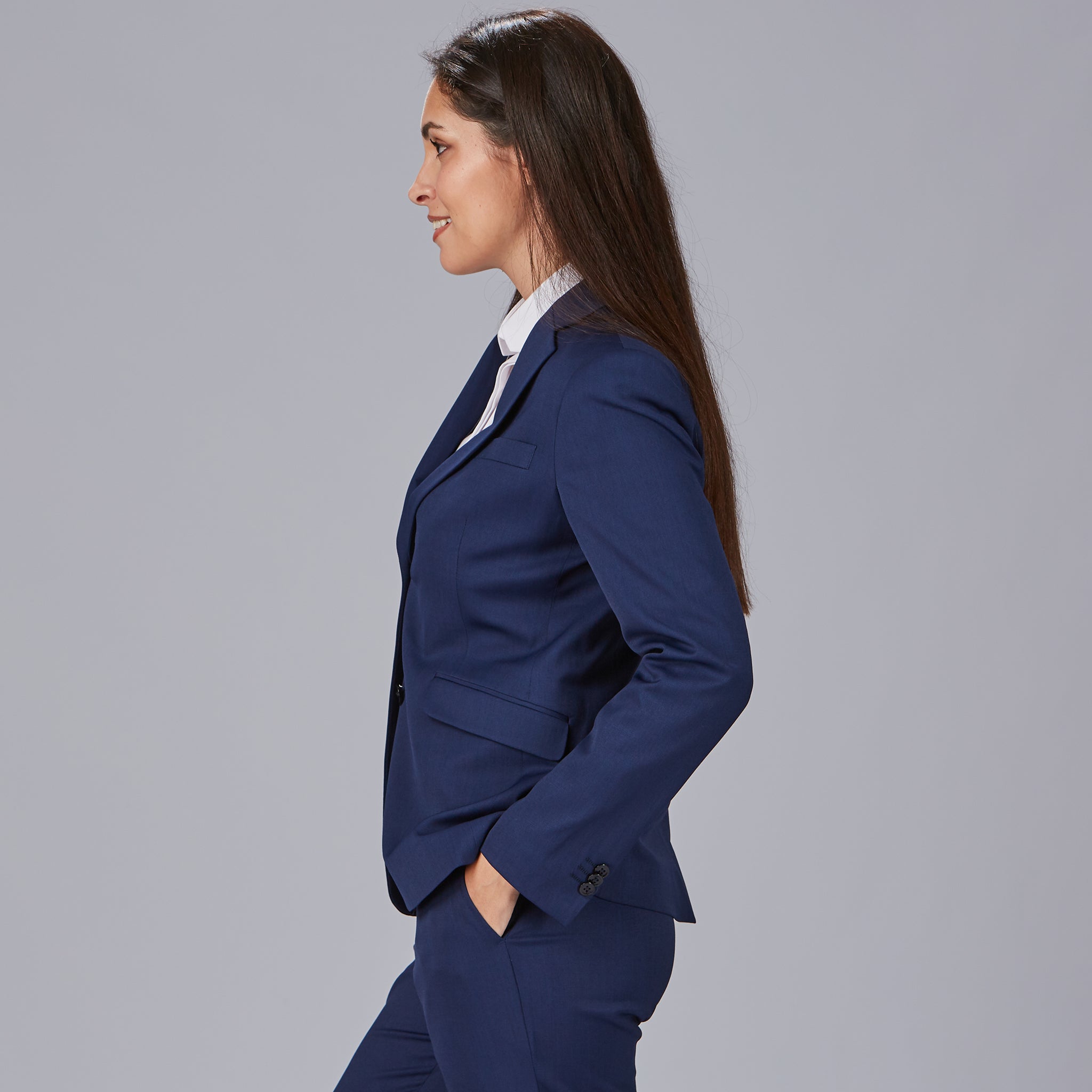 GARY'S Taffora Blazer Femme Noir 2 Boutons Stretch